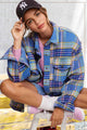 Sky Plaid Shacket (REG)
