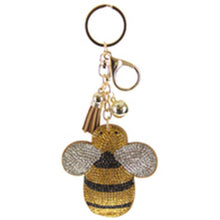 Glitter Bee Keychain