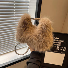 Single Strap Faux Fur Mini Purse