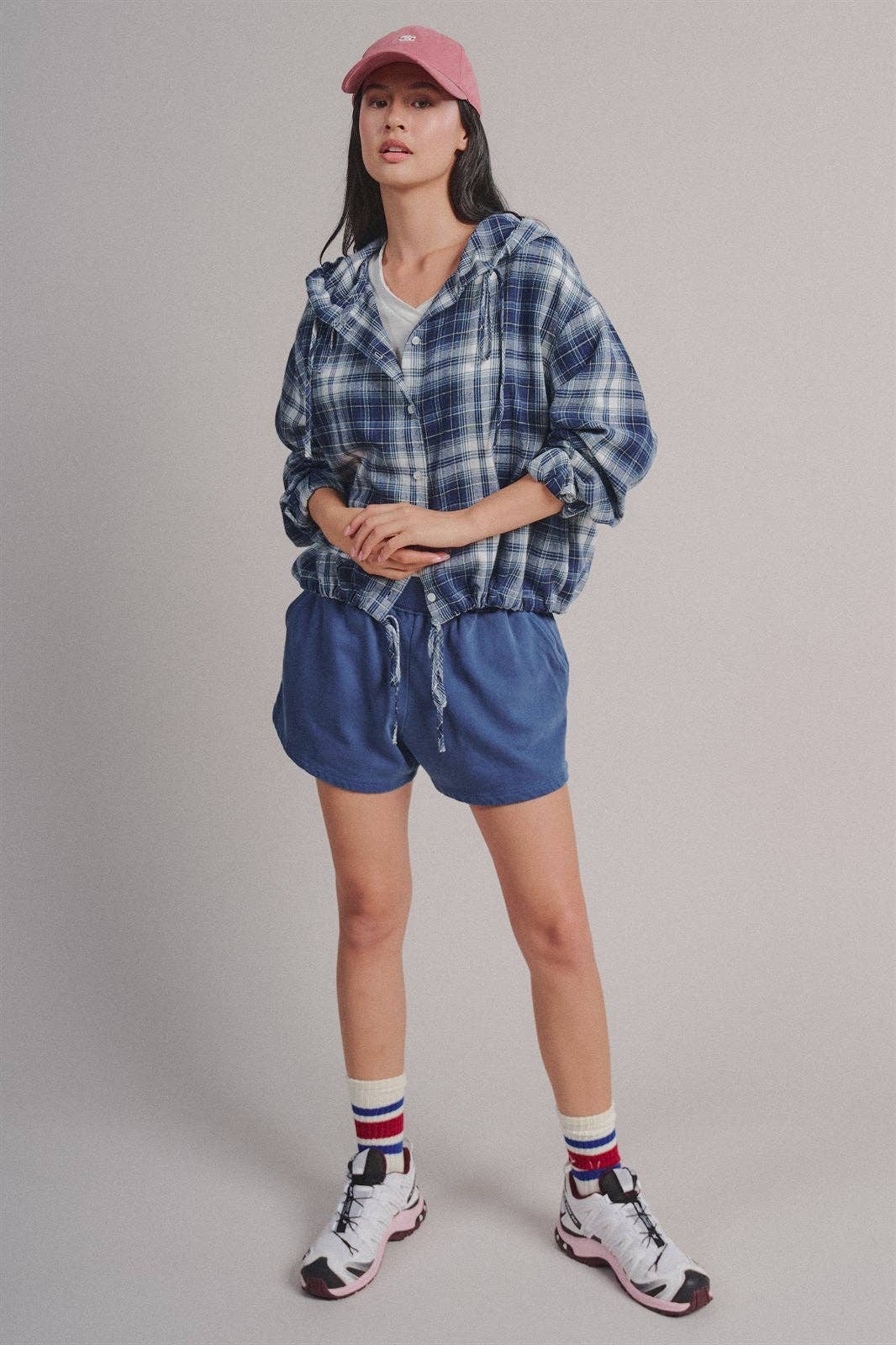 Navy Flannel Shacket (REG)
