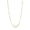 18''  Paperclip Necklace 18K