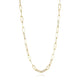 18''  Paperclip Necklace 18K
