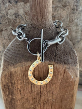 Mixed Metal Horseshoe Bracelet