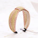 Two Tone Straw Headband