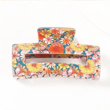 Floral Print Claw Clip