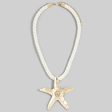 Twisted Cord Starfish Necklace