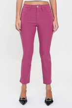 Hyperstretch Cropped Straight Pants in Dark Berry (REG)