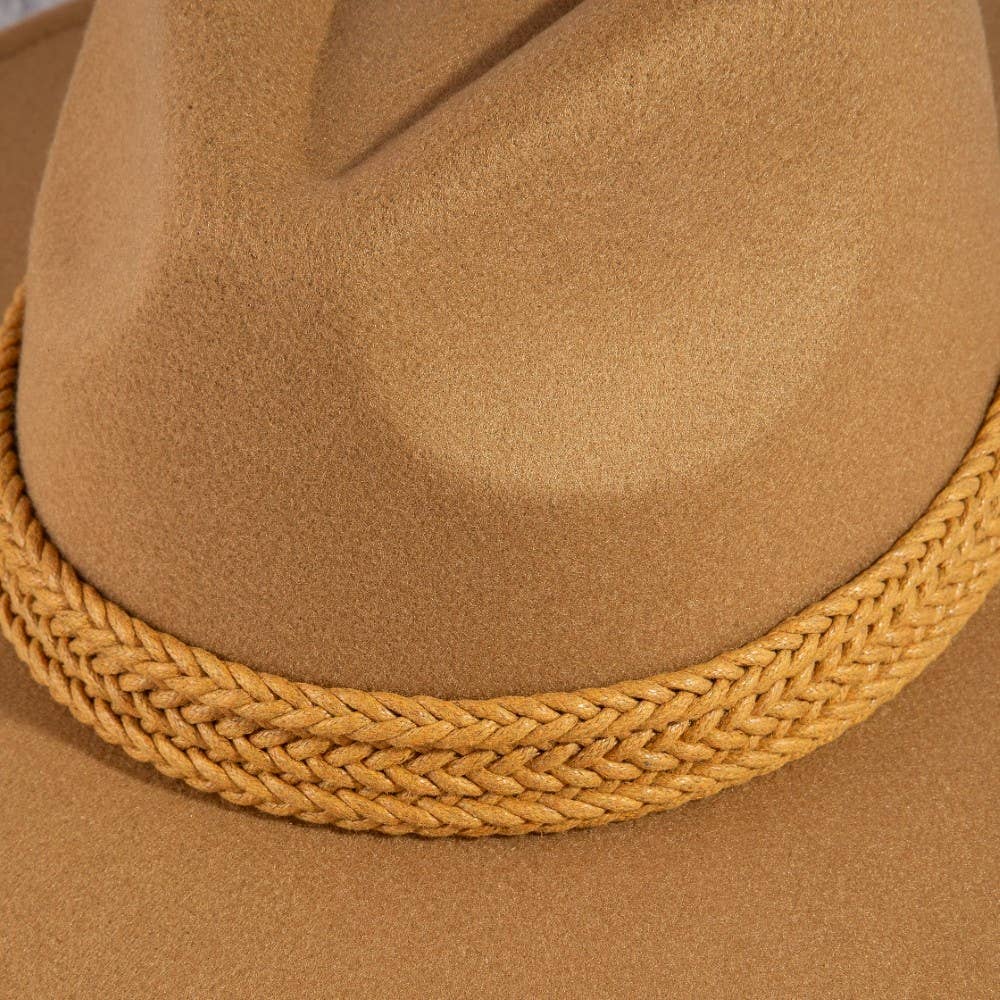 Intricate Braid Fedora Hat
