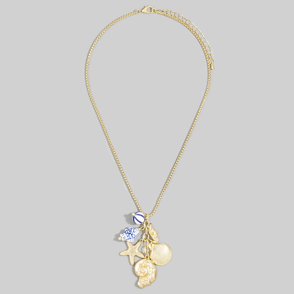 Coastal Beach Charm Necklace