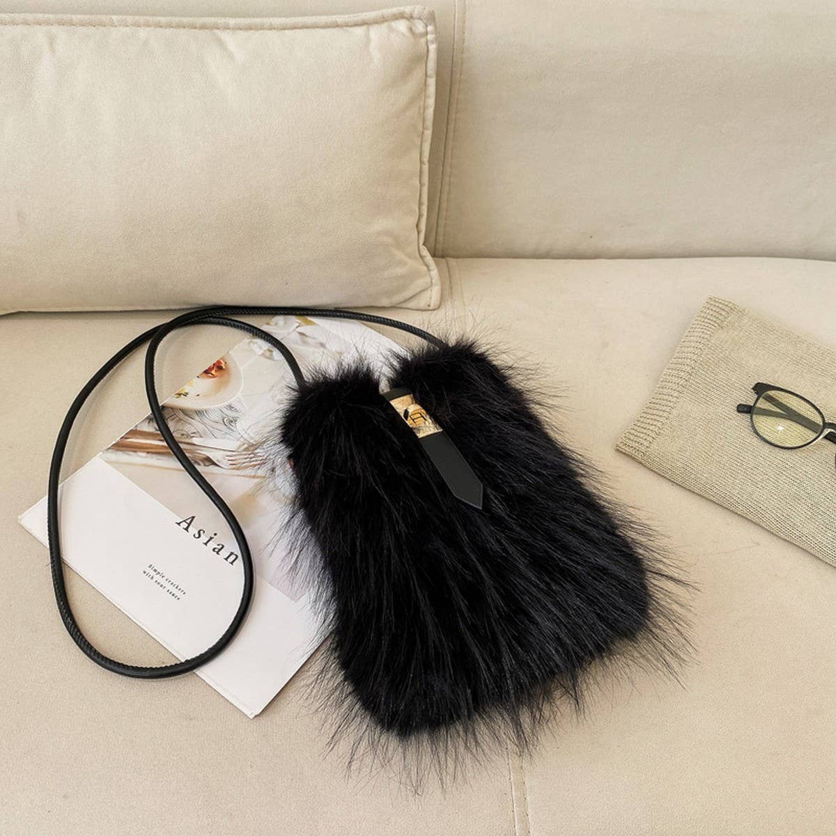 Faux Fur Crossbody Bag