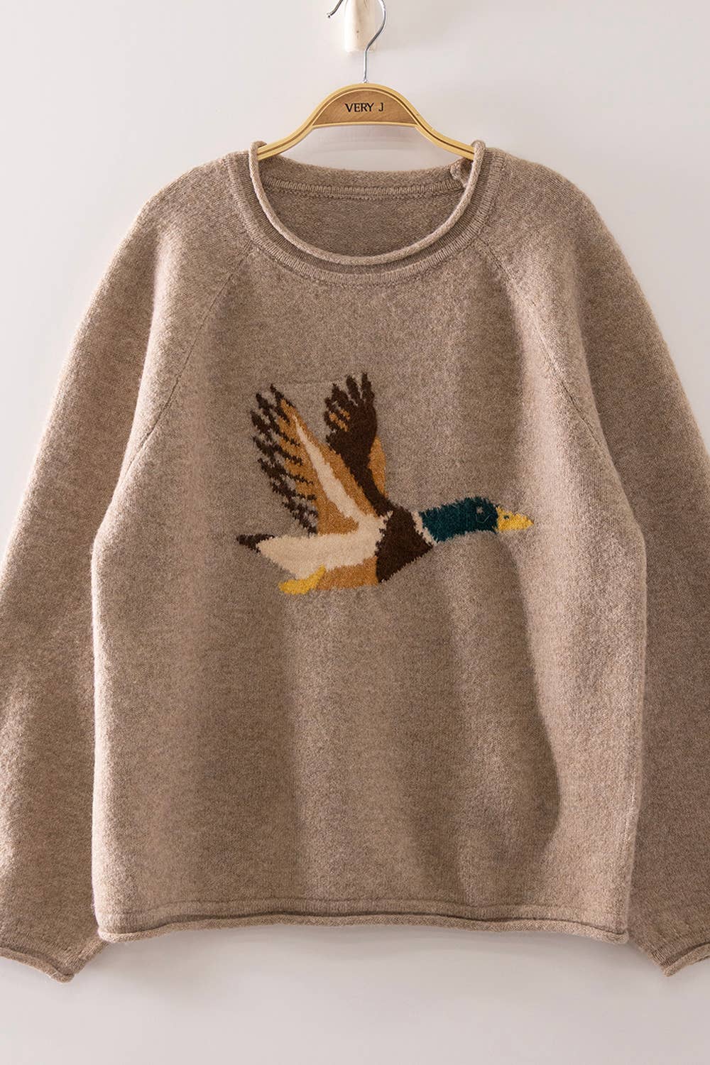 Flying Duck Sweater in Mocha (REG)