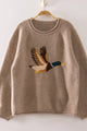 Flying Duck Sweater in Mocha (REG)