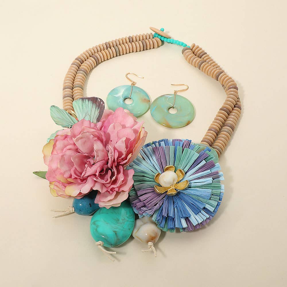Fabulous Boho Flower Necklace