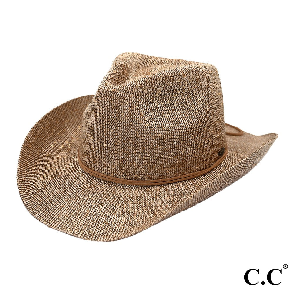 C.C. Sequin Cowboy Hat