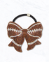 Sparkling Football Bow Hair Tie
