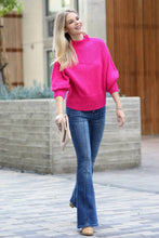 All Around Soft Sweater in Hot Pink (REG)