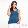 Denim Blue Reversible Seamless Tank