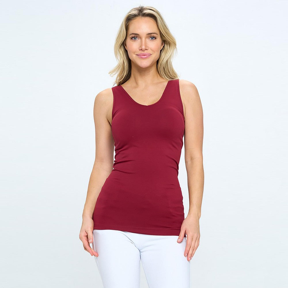 Burrgundy Reversible Seamless Tank (REG/PLUS)