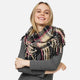 Soft Knit Plaid Tassel Infiniti Scarf