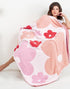 Cute Flower Microfiber Blanket