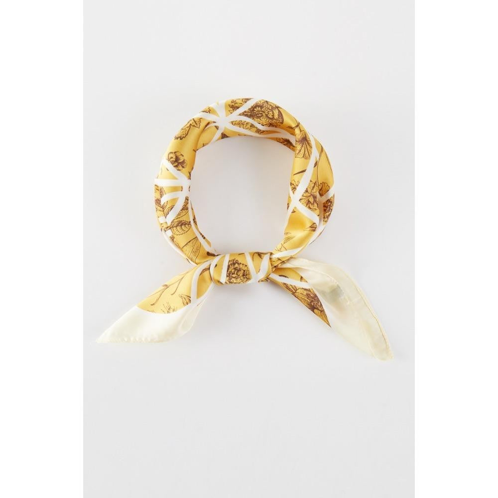 Geo Flower Print Scarf