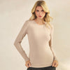 Judson Pure Comfort Ribbed Top in Khaki (REG)