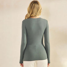Judson Pure Comfort Ribbed Top in Smoky Olive (REG)