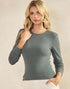 Judson Pure Comfort Ribbed Top in Smoky Olive (REG)