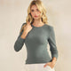 Judson Pure Comfort Ribbed Top in Smoky Olive (REG)