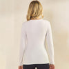Judson Pure Comfort Ribbed Top in White (REG/PLUS)