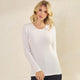 Judson Pure Comfort Ribbed Top in White (REG/PLUS)