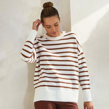 So Soft Striped Sweater in Brown (REG)