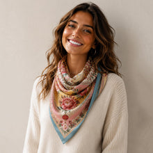 Floral Mahjong Print Scarf