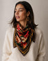 Poinsettia Print Fashion Scarf