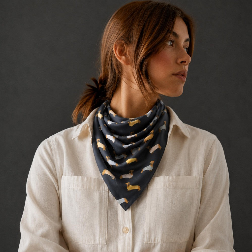 Dachshund Sweater Fashion Scarf