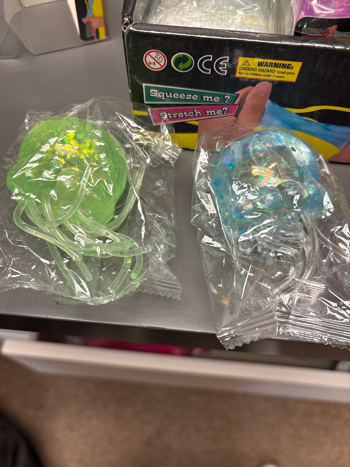 Squeeze Me Glitter Jellyfish Squishy Toy