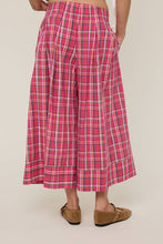 Pink Plaid Wide Leg Pants (REG)
