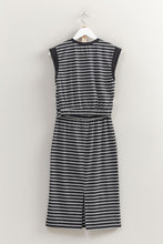 Striped Top and Skirt Set in Black (REG)