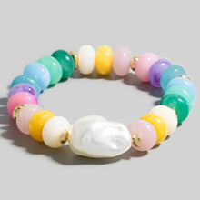 Marble Resin Disc Bracelet