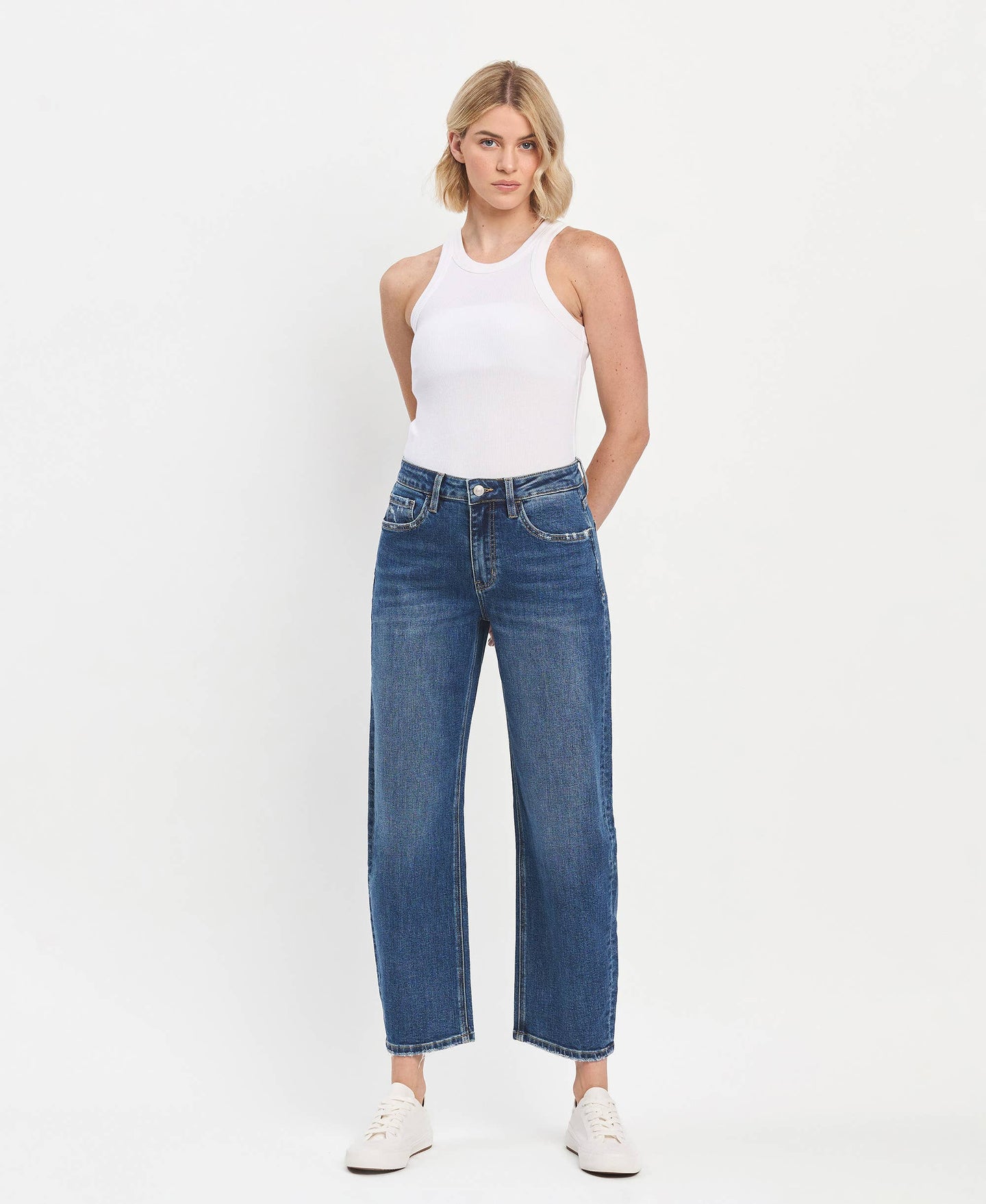 Lovervet  High Rise Barrel Jeans LV1440 (REG)