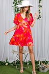 Summer Heat Floral Mini Dress (REG)
