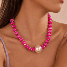 Chunky Pearl Resin Necklace