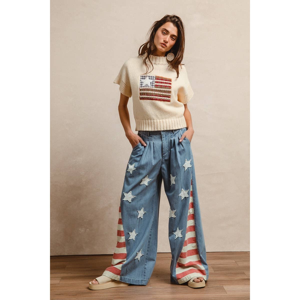 American Flag Chambray Pants (REG)