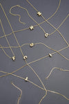 Mini Bubble Letter Initial Necklace