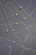 Mini Bubble Letter Initial Necklace