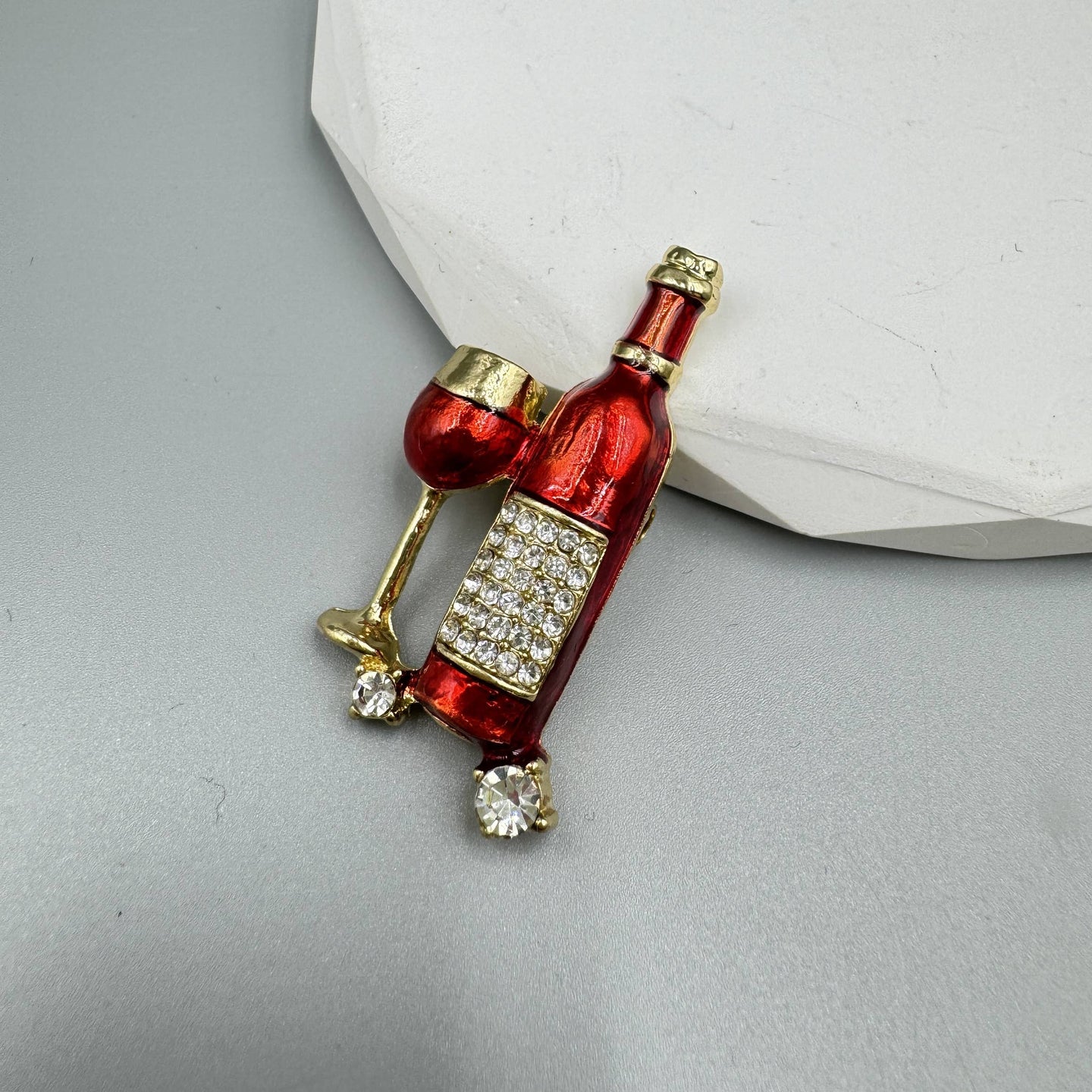 Wine Bottle Brooch
