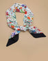 Silky Floral Twilly Scarf