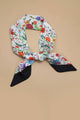 Silky Floral Twilly Scarf