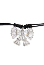Crystal Bow Choker Necklace
