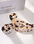 Animal Print Bow Claw Clip